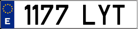 Truck License Plate